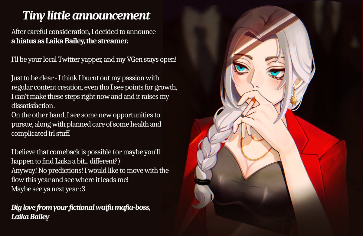 Laika Bailey 🔫❄️ VTuber (hiatus) tweet media