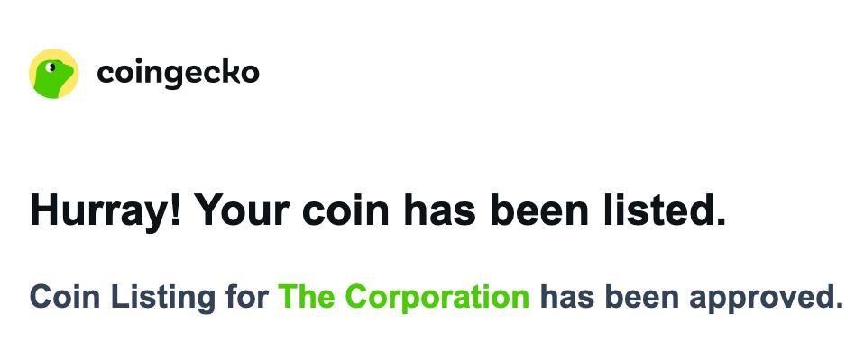 TheSolanaCorp's tweet photo. GCORP

We are exactly 1 week since establishment. Things may be bit slow but that's how building is. $CORP is not a meme, and it's just a matter of time people see what is really behind the masks

We are Coingecko verified and this week we are focusing on marketing to onboard more members and projects:

-Jup verification
-CMC 
-OKX web3 wallet data