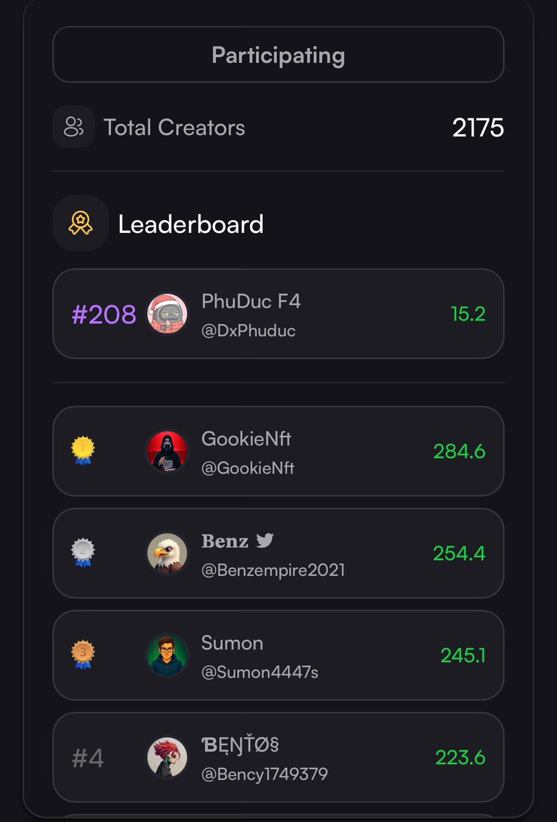 DxPhuduc's tweet image. Chào buổi tối ae

Cái con @3look_io này thì rank cũng tụt luôn 😂 top 150 cái bây h lại ngoài top 200

Ae bắt trúng long mạch hay có tips nào share cho mình với, quá mệt gòi

Vẫn còn chặng đường giá dài với campaigns nên tiếp tục cố gắng thôi
#3look