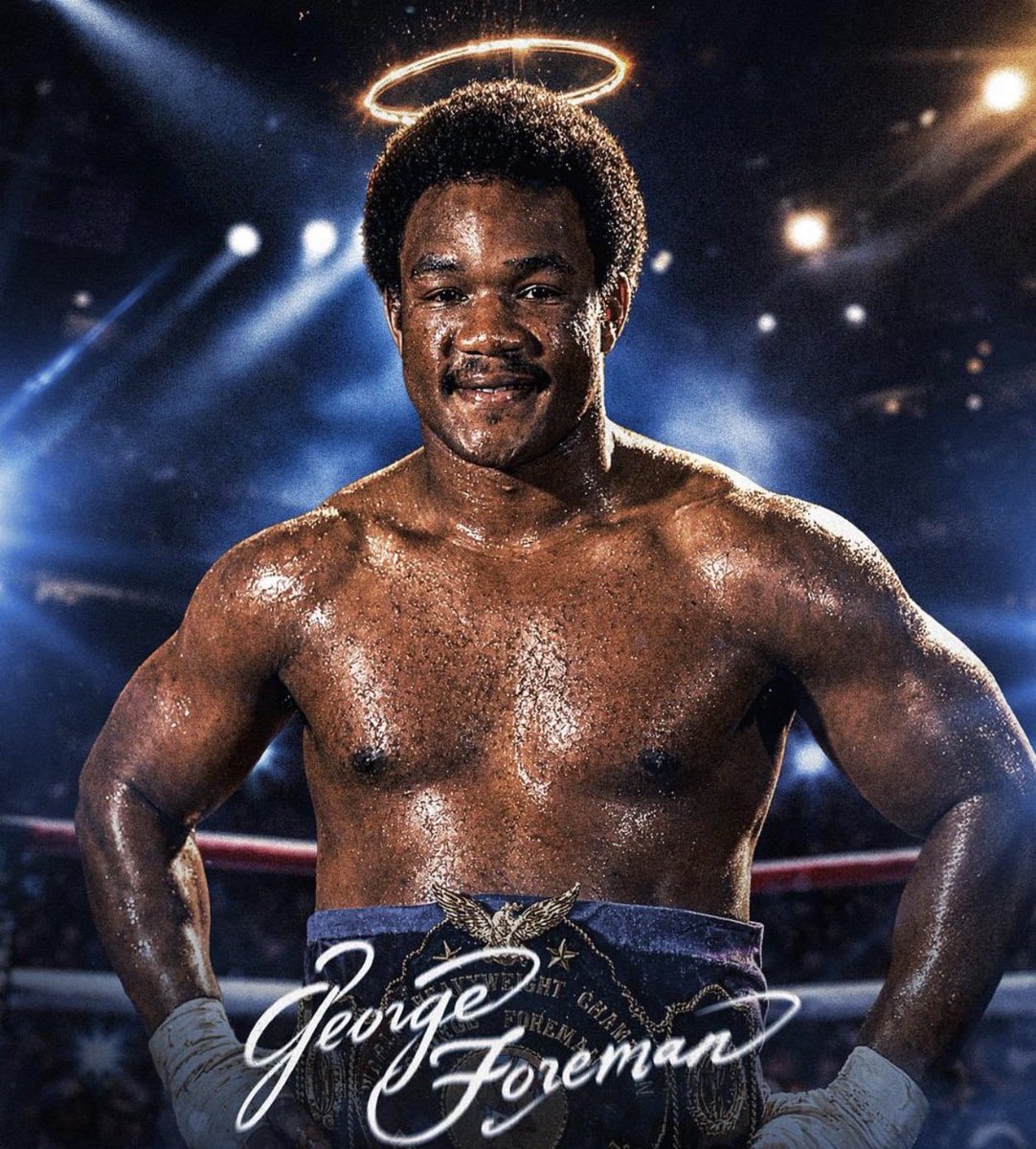 kimurasport's tweet photo. 1 yıl önce bugün, efsane George Foreman'ı kaybettik 🙏🕊️ 🥊 https://t.co/gHdLvevUAn