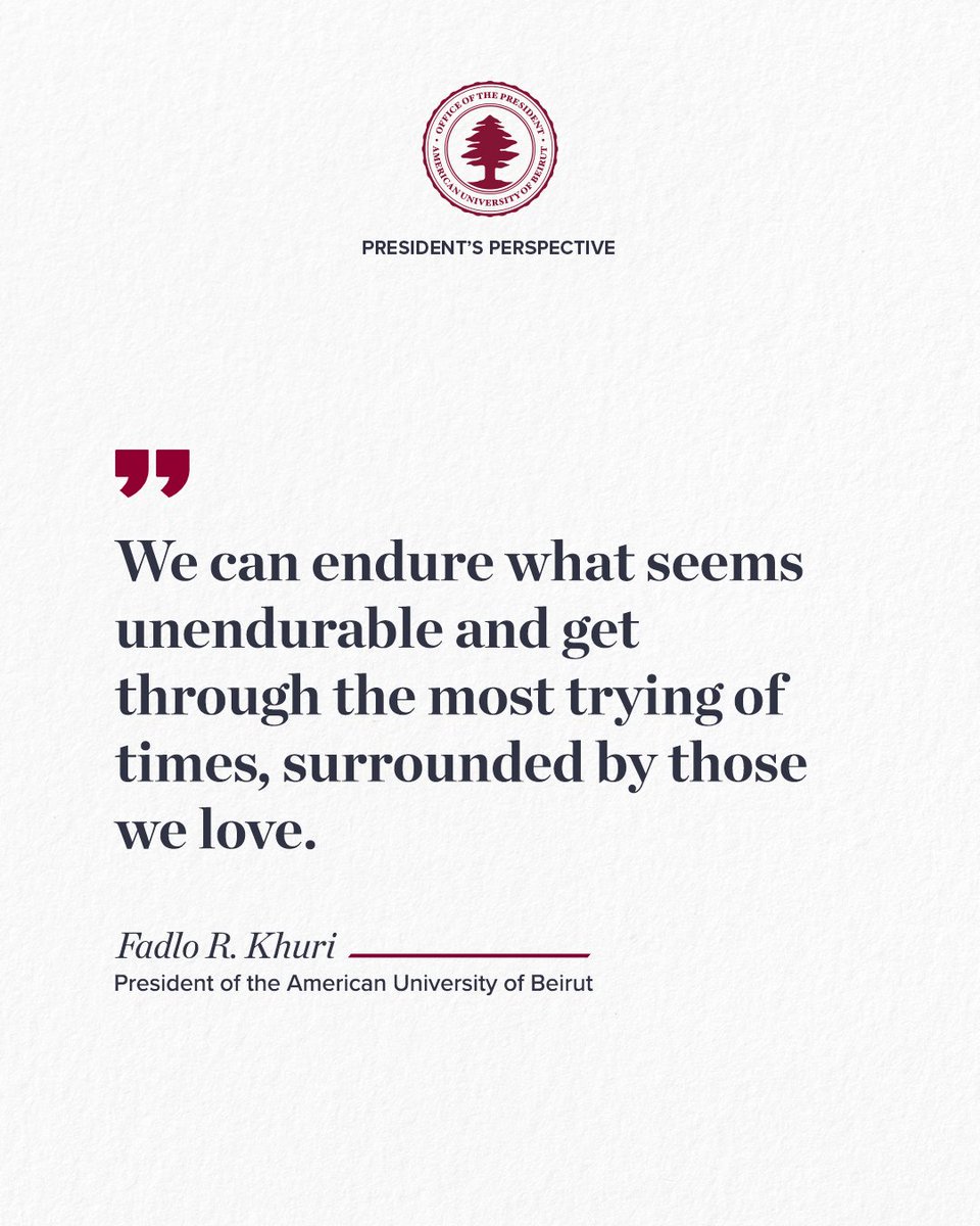 AUB Office of the President tweet media