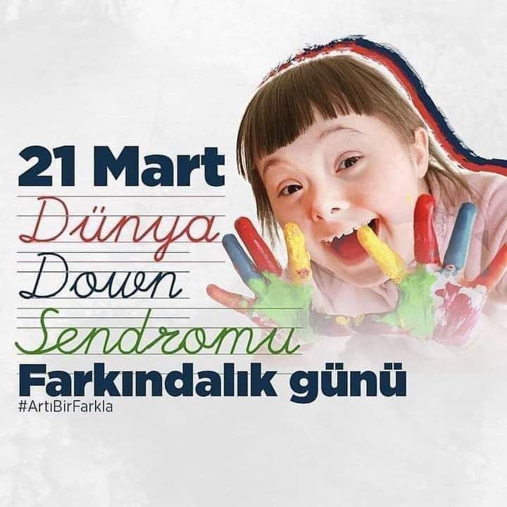 21 Mart Dünya Down Sendromu Farkındalık Günü

Sonsuz sevgileri ve sıcacık gülümsemeleriyle dünyaya kattıkları +1 değerin farkındayız ve daima yanlarındayız.

#21MartDünyaDownSendromuGünü #21MartDownSendromuFarkındalıkGünü #21MartDünyaDownSendromuFarkındalıkGünü #21mart