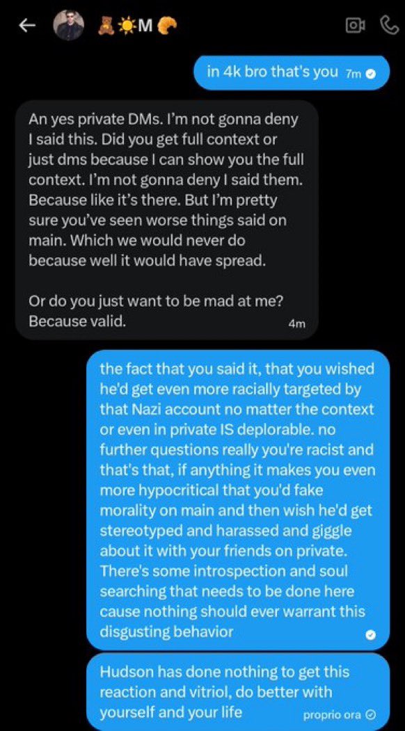 someone just sent me <a href="/sunncois/">Yangie ❤️‍🔥⭐️🛻🕊️</a> admitting and not caring about wanting dudsonsender to tweet over an instagram comment. you’re so happy to be going to hell. there is no “context” in which you should ever feel the need to support a literal nazi account doing race science every day