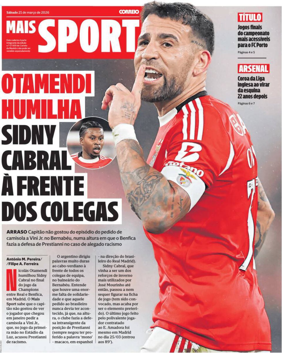 PLUS Benfica tweet media