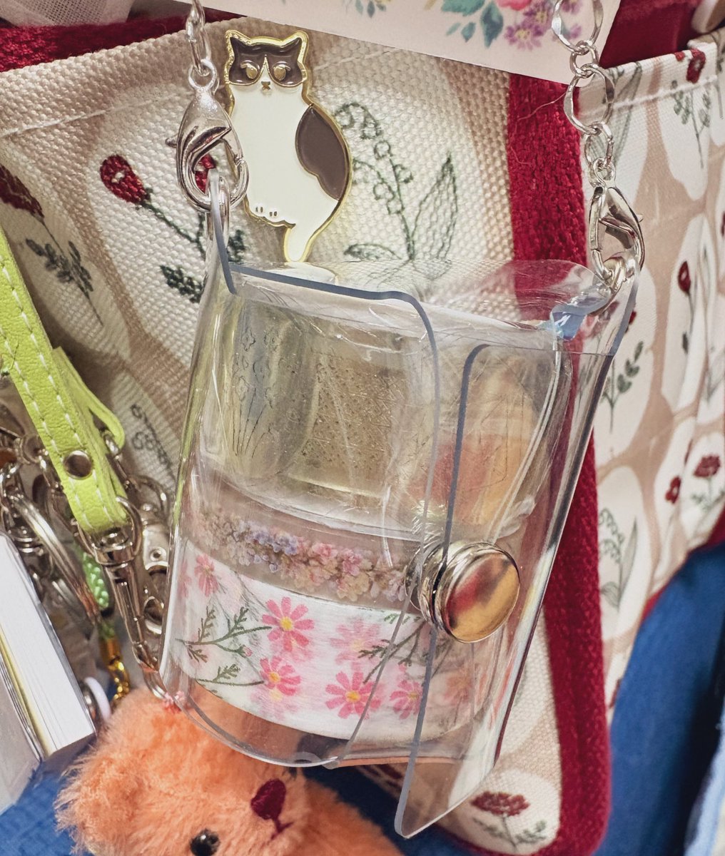 かわいいー🤍(  ´͈ ᵕ `͈ )
我ながらなんてわたし好みなんだ🌼*･
マスホに入れたくてマステを買っちゃう…！
服を着替えるようにマステを着替えたい←？