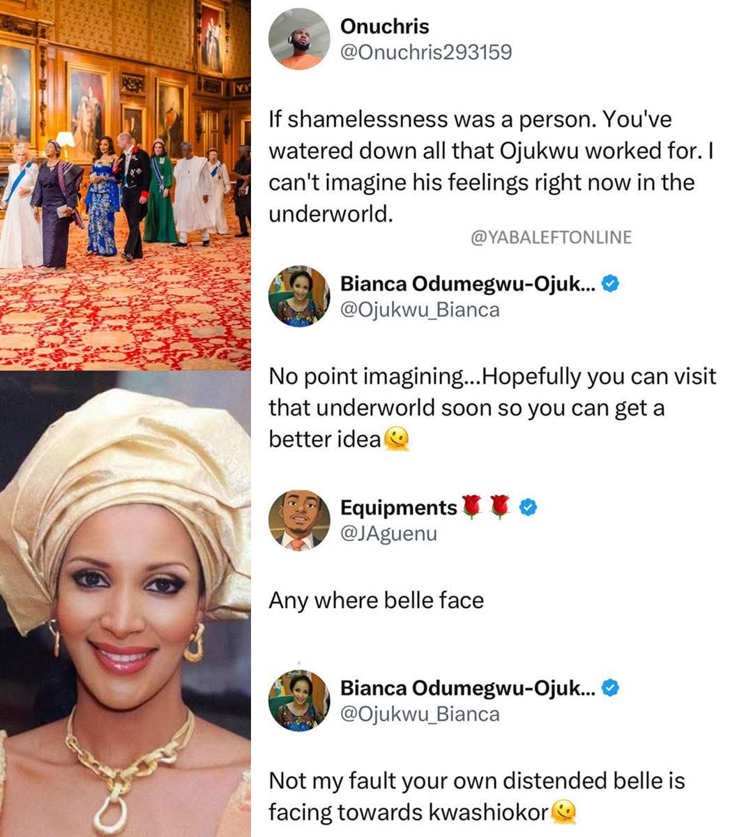 The same kwashiorkor thousands of Igbo children died from when your husband led them to war.