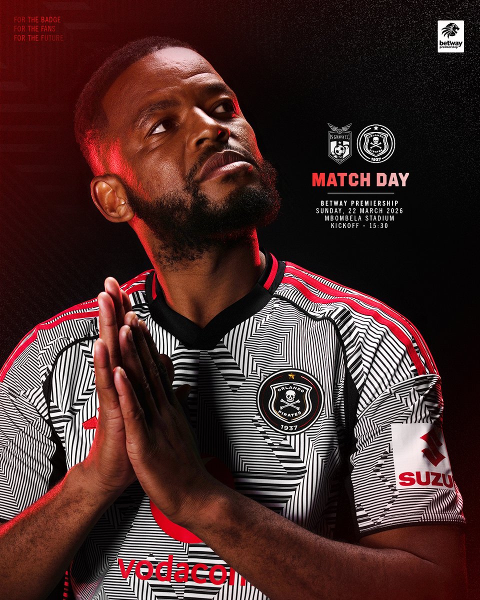 𝐌𝐀𝐓𝐂𝐇_𝐃𝐀𝐘

🆚 <a href="/TSGALAXYFC/">TS Galaxy FC</a>  (A)
🗓️ Sunday,22 March 2026
🏟️ Mbombela Stadium
⏱️ 15:30
📺 <a href="/SuperSportTV/">SuperSport 🏆</a> 
📺 <a href="/Official_SABC1/">SABC 1</a> 

⚫⚪🔴⭐
#OrlandoPirates
#OnceAlways