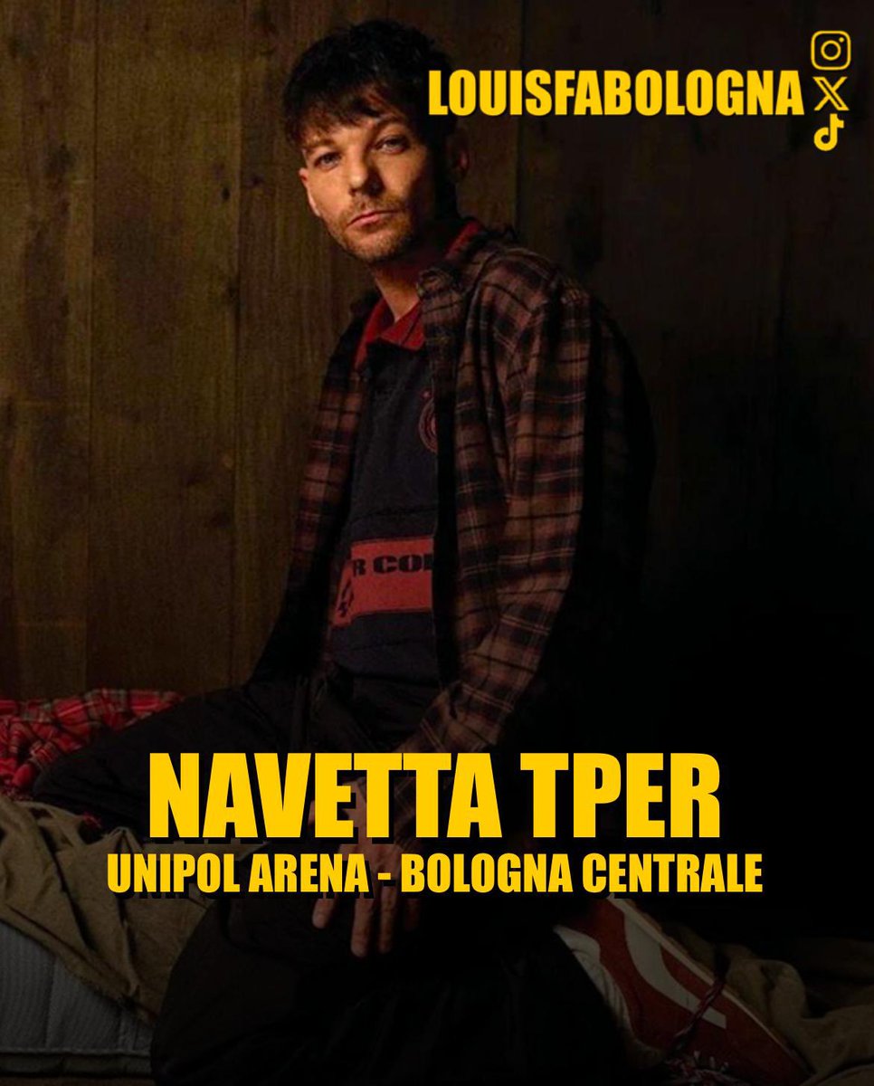 louisfabologna's tweet photo. Ciao a tutti!
Finalmente sono disponibili i biglietti della Navetta TPER 975 per il concerto di Louis Tomlinson a Bologna.
Li trovate sul sito https://t.co/3qzt2fl9Ot
selezionando la tipologia biglietto "Navetta 975 #Tomlinson" https://t.co/9KBu2gr2ia