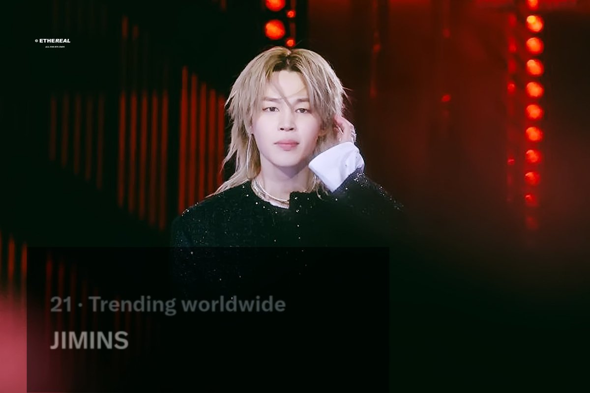 PJM_data's tweet image. Jimin's Twitter Trends | Worldwide 🌎

“Jimins” trended Worldwide at #21 during  #BTSLiveonNetflix highest member!

#지민아_멋진무대_고마워 #JIMIN