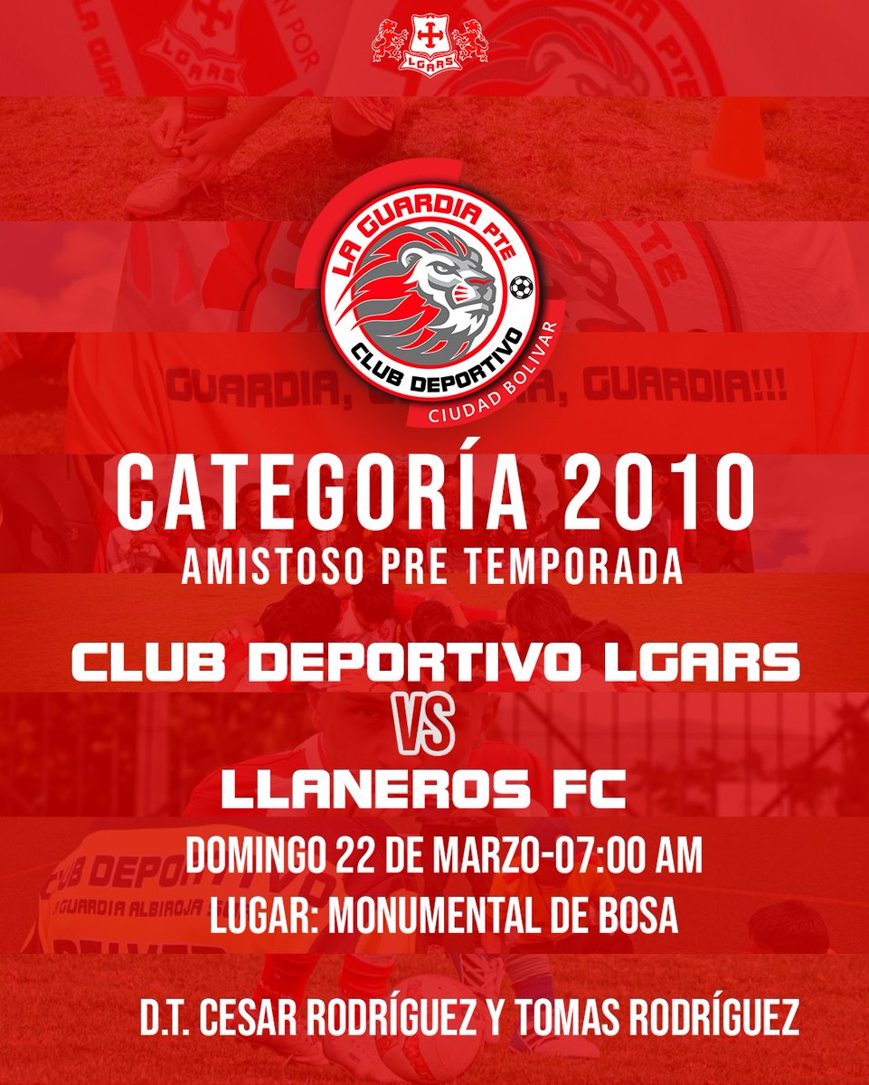 lgars_club's tweet photo. 📅 Agendate con la fecha de competición del Club Deportivo LGARS sede Ciudad Bolivar, Vamos Todos Juntos 🇮🇩⚽.
#lgars #clubdeportivolgars https://t.co/CBSr0Ia2MK