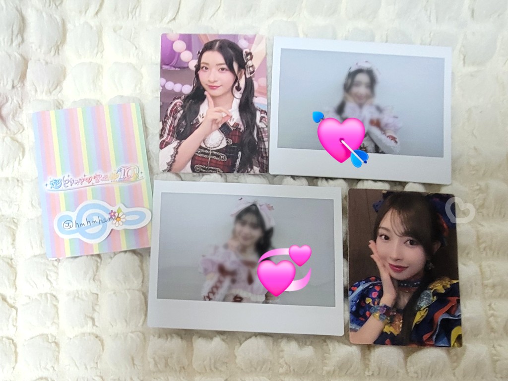 hmhmhamu's tweet photo. 超とき宣 トレカ ワイドチェキ 交換

〖譲〗
💙 辻野かなみ さん かなみん
💜 杏ジュリア さん
❤️ 坂井仁香 さん
トゥモローオマージュ、チェック衣装、画面越しのエンジェル

〖求〗
🩷 小泉遥香 さん おはる
同種or1日店長トレカetc…

晴れ舞台①、ガルアワ以降の現場での手渡し希望です
#超とき宣 https://t.co/OrKn3OGeRS