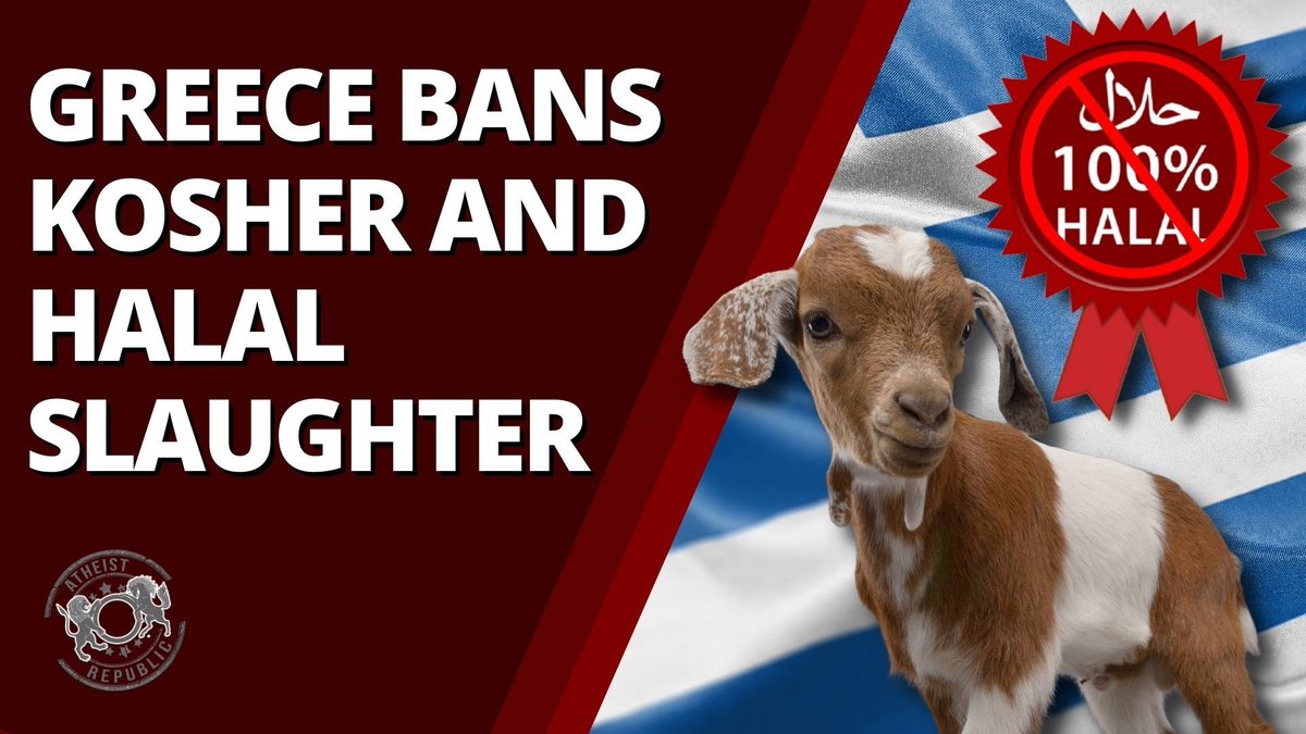 Greece has banned kosher and halal slaughter. The Hellenic Council of State, announced the ban deeming them “inhumane." 

The courts found that the religious preparation of animal products did not outweigh the suffering of those animals' welfare, The British government should do