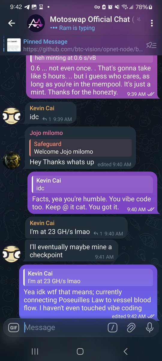 CatMessiahXyZe's tweet photo. @Ledensy @orangepillonbtc Not everything is money bro. We just talk &amp; vent #CommunityBased https://t.co/ES3OWPFBig