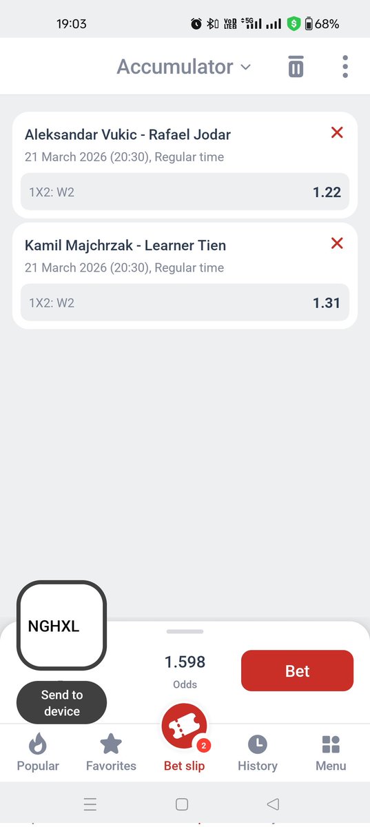 mizokplays's tweet photo. Miami Open
Join my telegram for more bets
https://t.co/rzjSwATKTM
#oddsplay #miamiopen #Freepicks #Cricketx #ipl #rcb #csk #Gambling๐ https://t.co/z101jSes9s