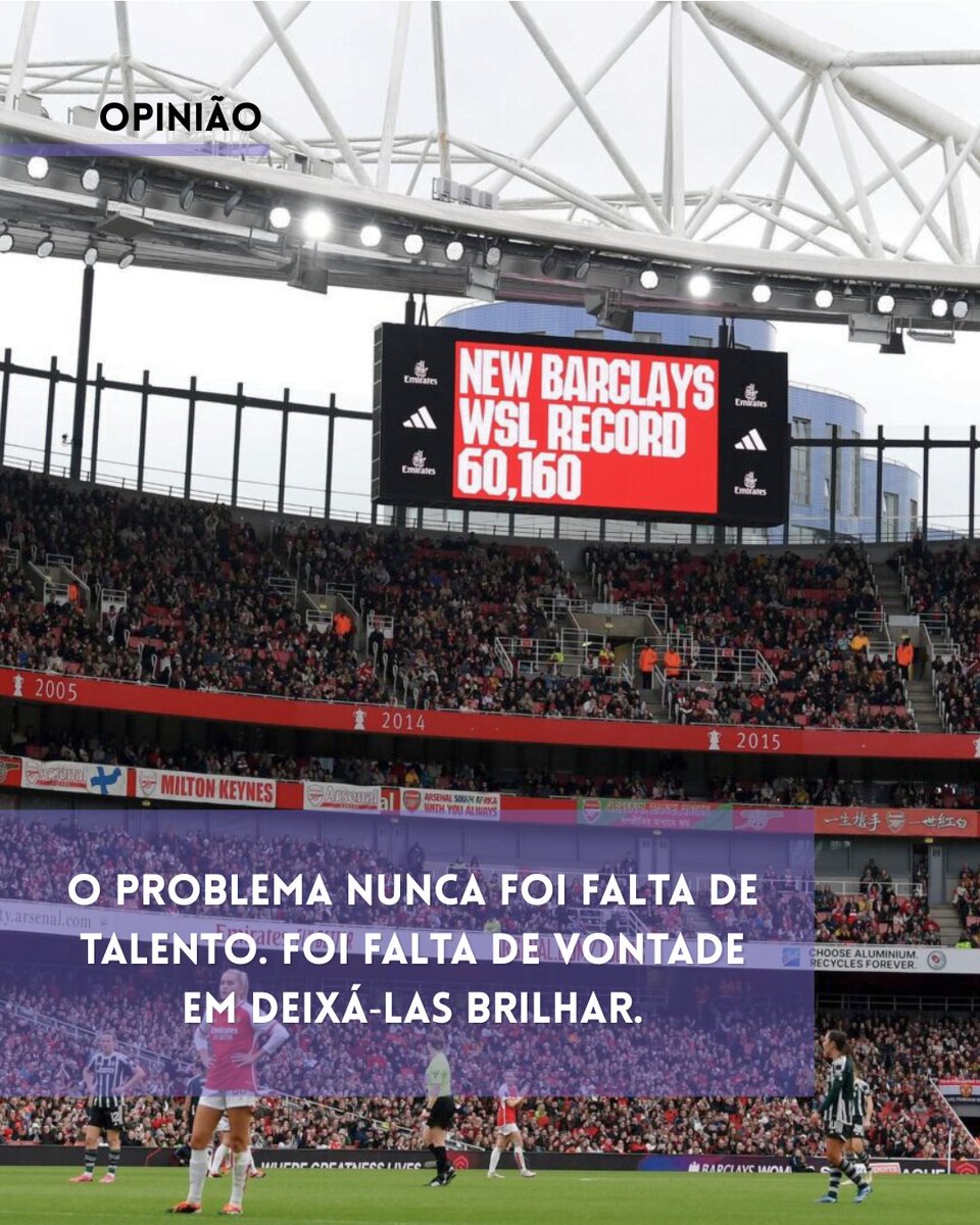 No mês de março, mês em que se celebrou o dia da Mulher, um dia que não deve ser celebrado apenas em março mas sim todos os dias, a Margarida Damázio <a href="/placedida/">Dida</a> escreveu uma reflexão sobre o futebol feminino.

desportonofeminino.substack.com/p/o-que-e-para…