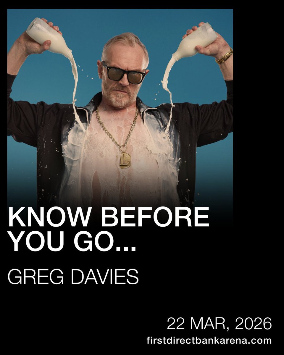 fdarena's tweet photo. Coming to see Greg Davies?
Here is all you need to know...
🕐Doors: 6:30pm
🎤Show Starts: 8pm (timings subject to change)
⚡Security checks are in place to keep you safe https://t.co/qa8rVA9WMx
📍Plan your visit FAQ's https://t.co/YjwCTWJFjW
#gregdavies #firstdirectbankarena https://t.co/IUFmNLXuad