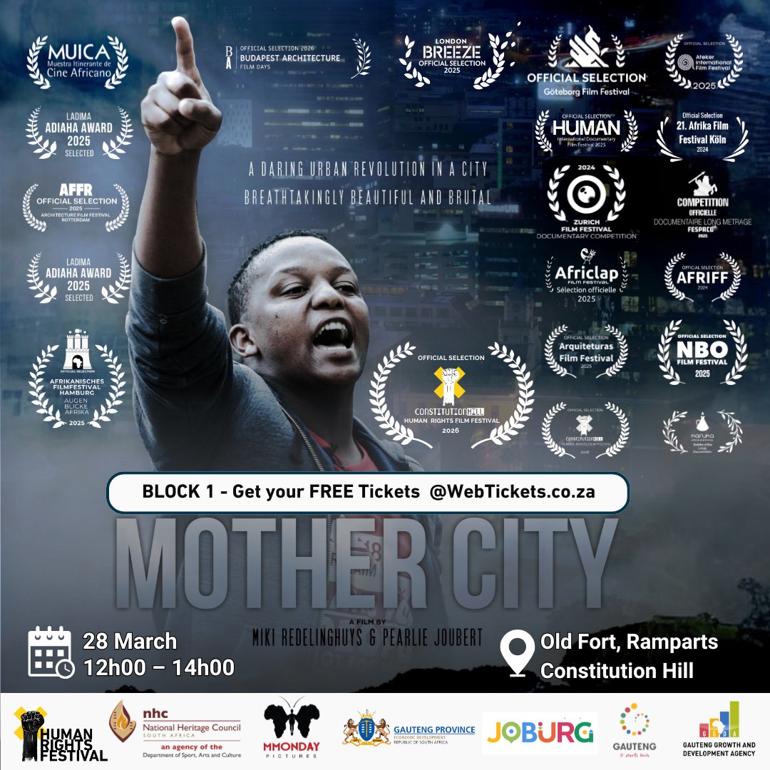 MmabathoMontsho's tweet photo. @VisitConHill This documentary was a hit at multiple festivals in the last year.
#HRFF2026 #ConHill #HumanRightsDay https://t.co/Nmt1sRp2zu