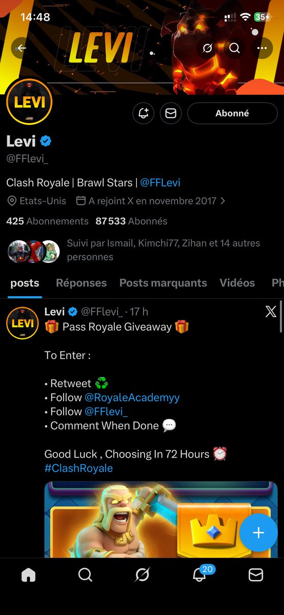 MashoulexSW's tweet photo. @FFlevi_ @RoyaleAcademyy Done ✅ https://t.co/LBfigEOIF2