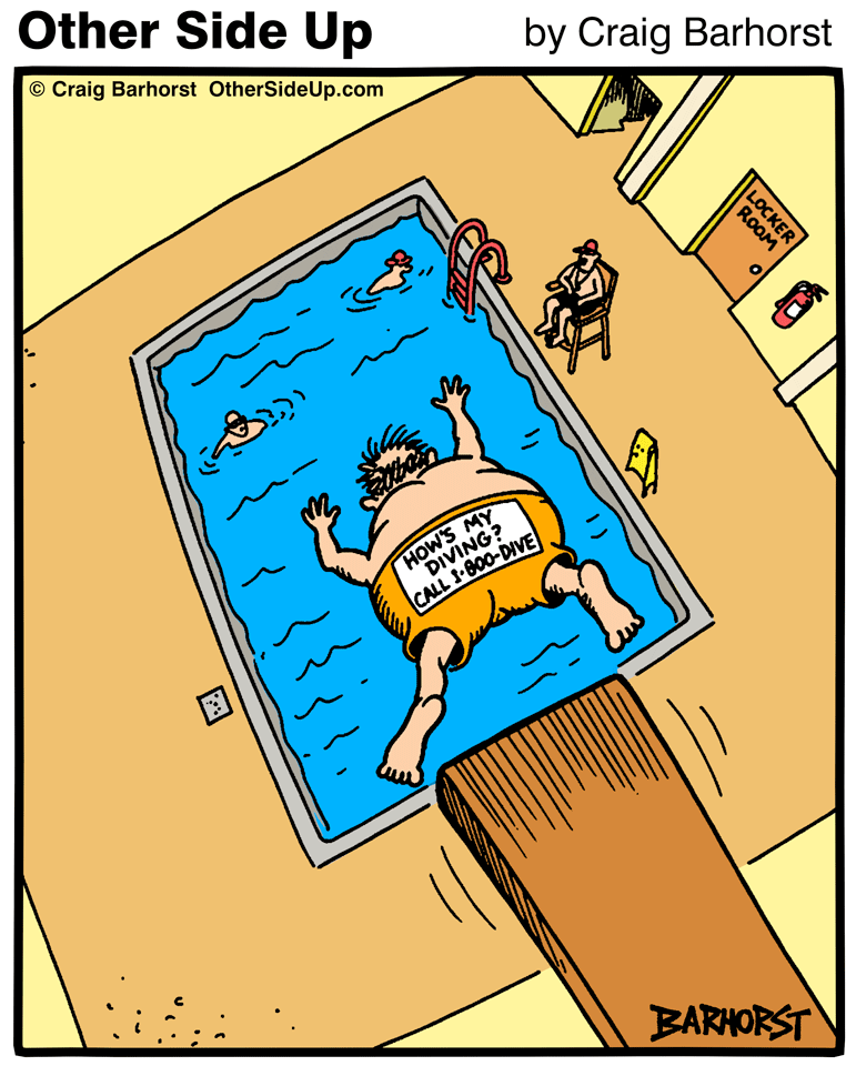 New Comic "How's My Diving" (Color Version). #comics #webcomics #osup