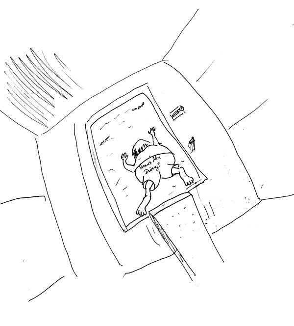 New Comic "How's My Diving" (Behind the Scenes Extras). Sketch from the early 1990's. Here is the sketch I drew over 30 years ago for today's comic. I always liked the art more than the idea and maybe that's why I never created a final version until now. #comics #webcomics #osup