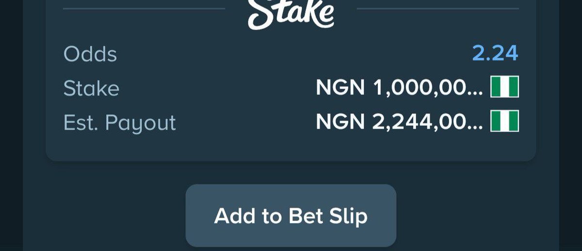 Bet of the day on <a href="/Stake/">Stake.com</a> 🥵 

Booking Code Link➡️stake.com/sports/home?ii…

Booking code: 539925743

- REGISTER A STAKE ACCOUNT VIA LINK ➡️
stake.com/?offer=htft&c=…