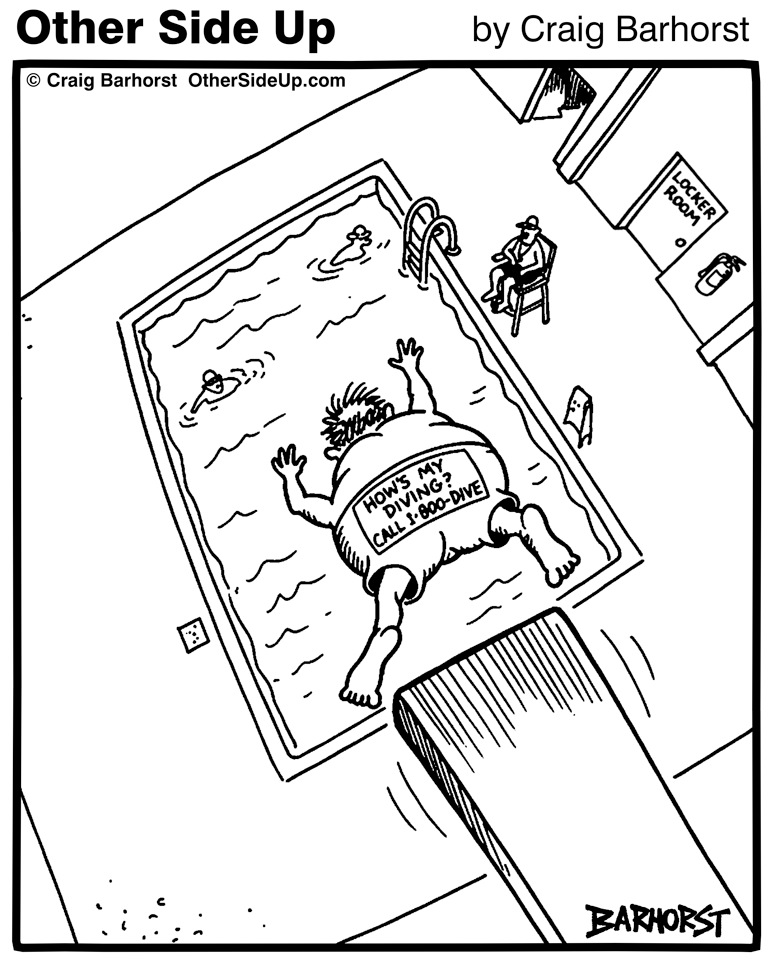 New Comic "How's My Diving" (Black &amp; White Version). #comics #webcomics #osup