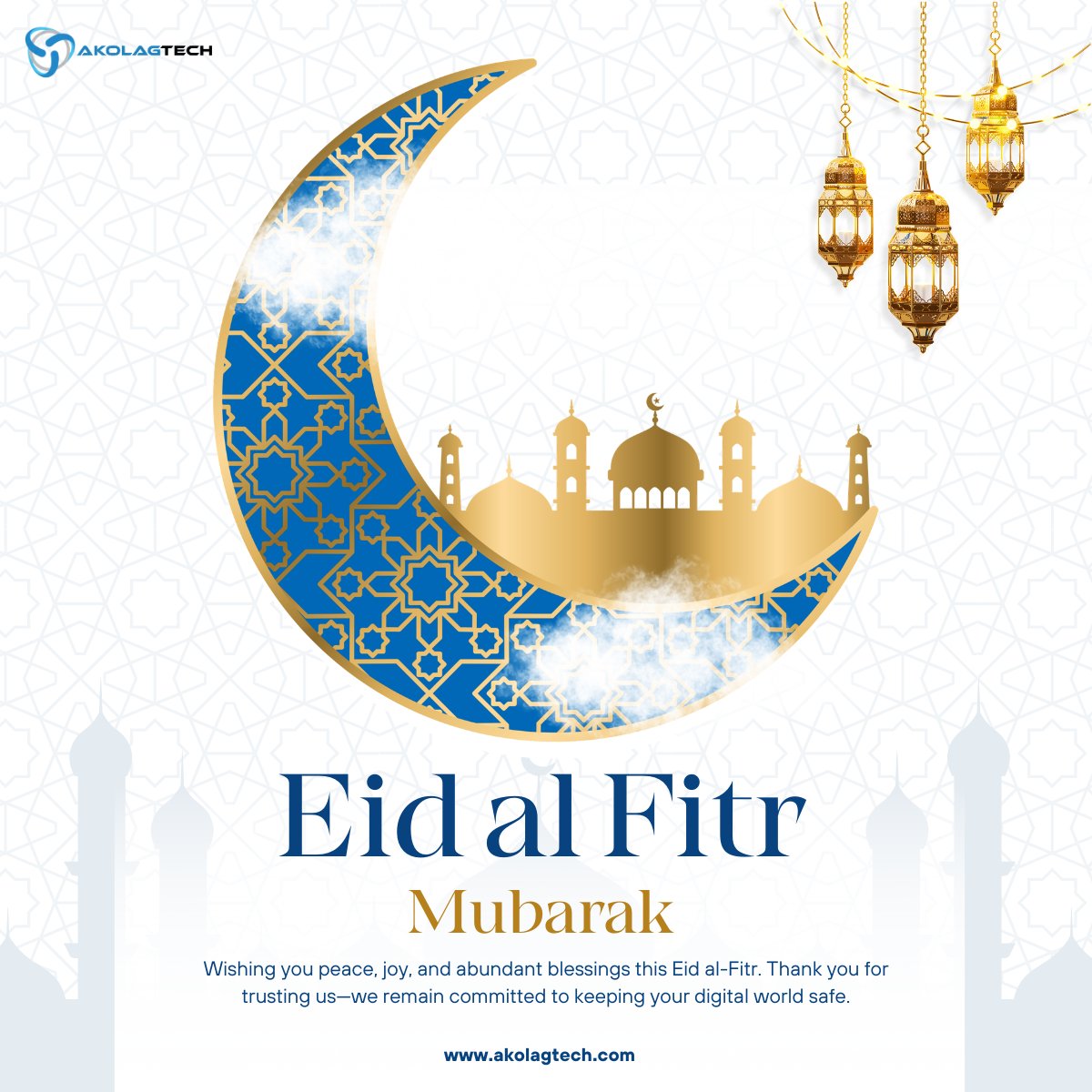 akolag1's tweet photo. May this Eid bring you peace, happiness, and abundant blessings. As we celebrate the end of Ramadan, may your prayers be accepted and your heart be filled with gratitude.

Happy Eid Mubarak to you and your loved ones. https://t.co/6eP1LXTBKo