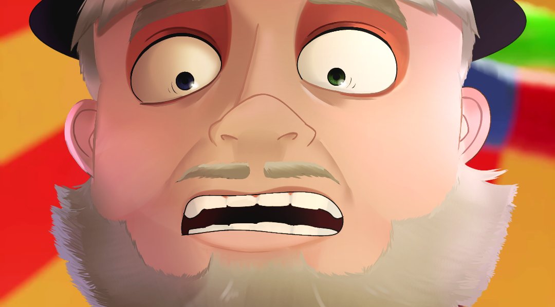 BreadMakerPhil's tweet photo. Here's 1/3 

Why the human version of Caine looks like this? It's based on his VA. https://t.co/iTZNTiaB7l