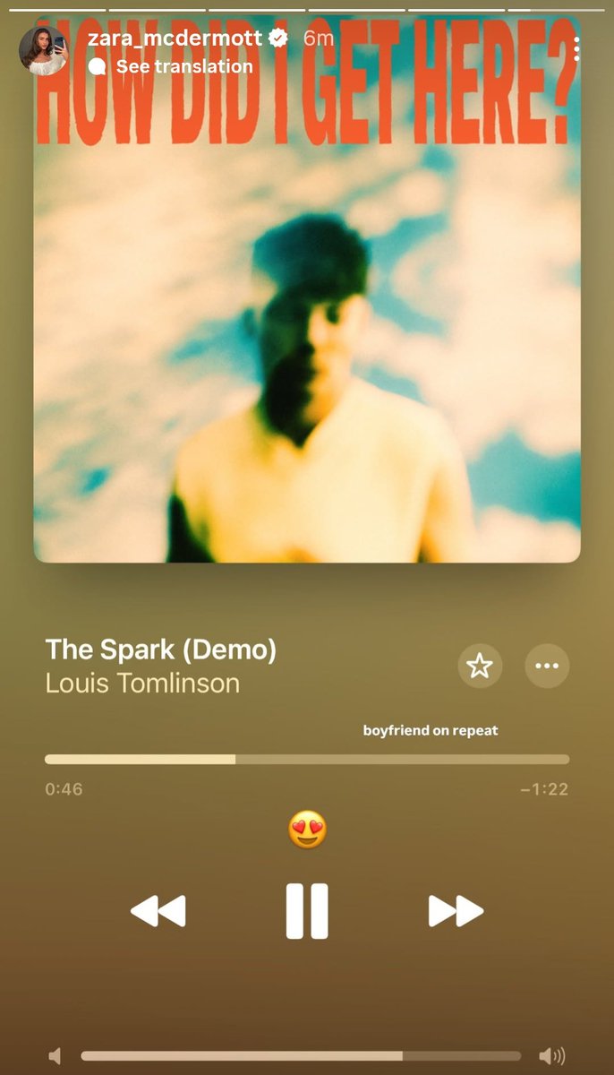 📲| Zara McDermott via Instagram Stories!

“Boyfriend on repeat 😍”

🔗louis-tomlinson.com