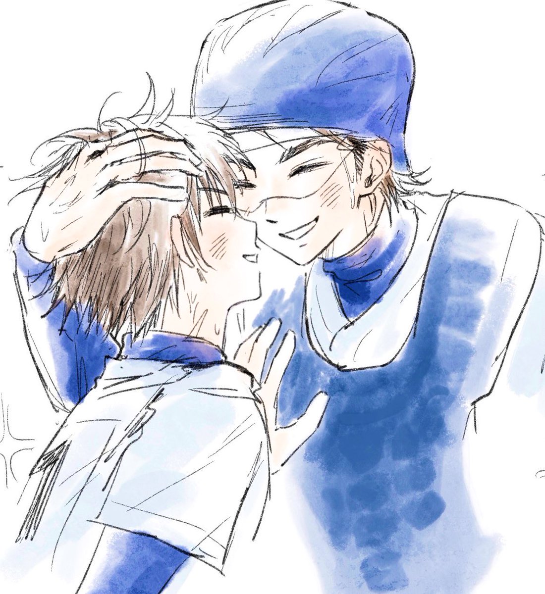 훈훈하게 세리머니 ..