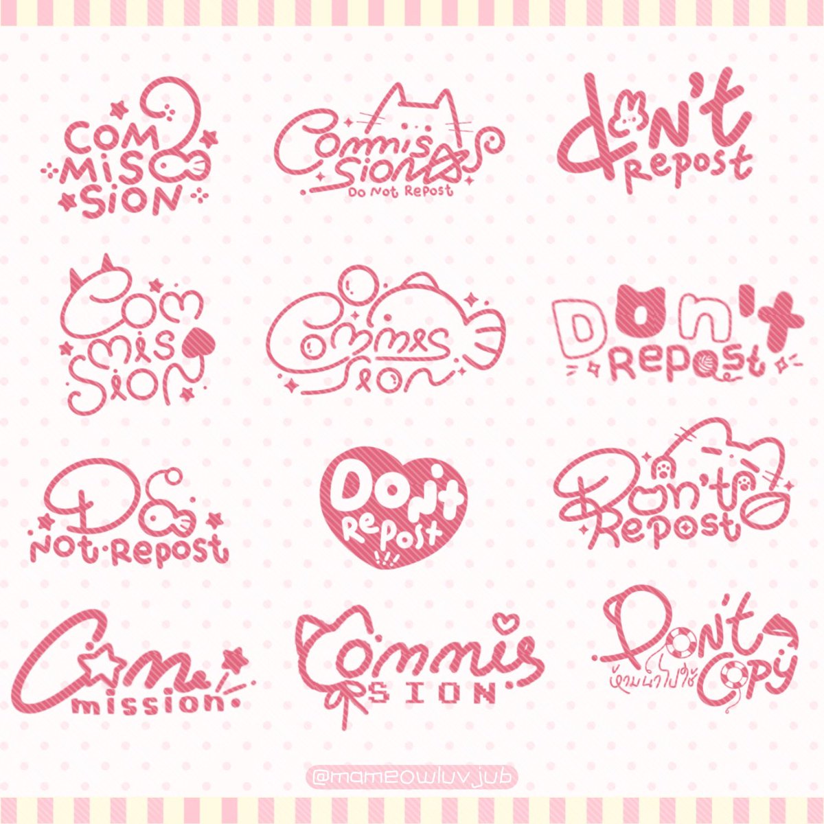 มาเม้ว ✿ 🐠 คอมมิชชั่นopen tweet media