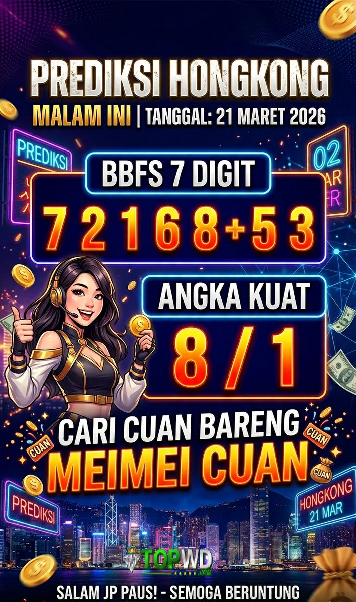 PrediksiMeimei's tweet image. PREDIKSI HONGKONG LOTTO HARI INI 🥰SEMOGA DIIZINKAN SAH 432D MALAM INI BOS !!UNTUK PASARAN YANG CUAN LAINNYA BISA LANGSUNG MERAPAT KE WA  MEI👉wa.me/+6282163652224 GABUNG SITUS AMAN ? KLIK LINK  DAFTAR 👉heylink.me/prediksiangkaj… ⛔️HATI HATI LINK PALSU‼️ #TOPWD #PREDIKSIMEIMEI