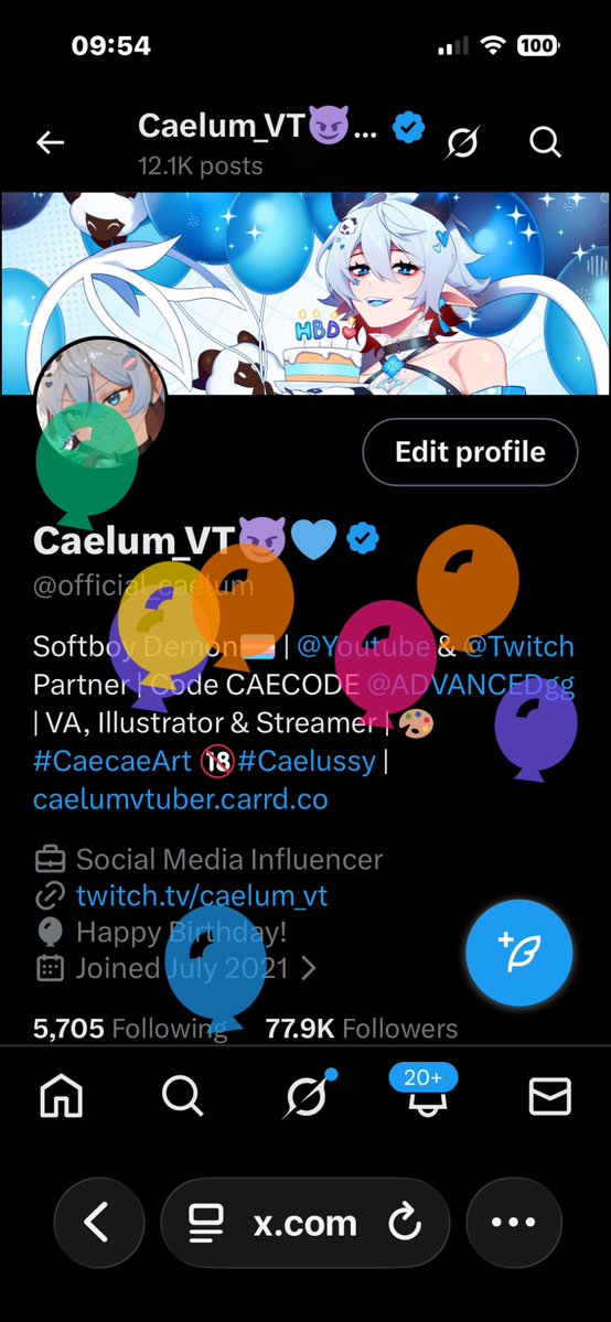 Caelum_VT😈💙 tweet media