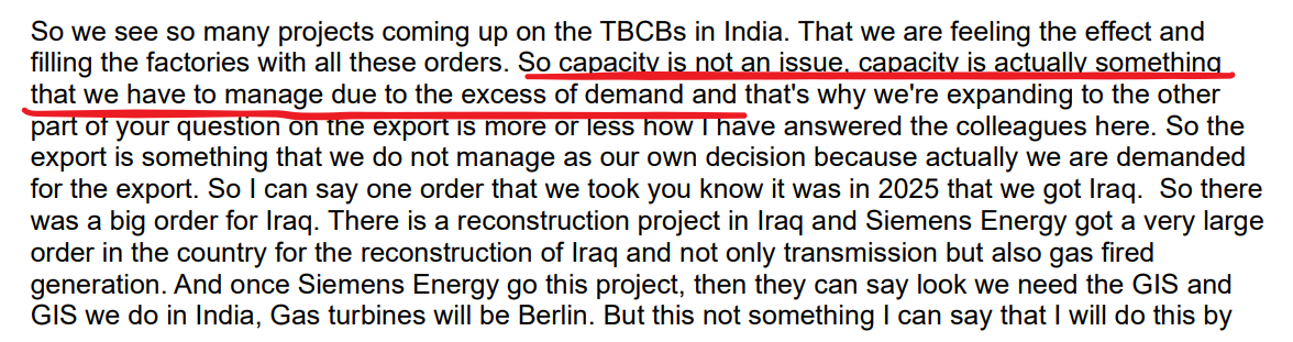 Akash17971's tweet image. What Siemens Energy Management is Saying About India’s Power Sector in their latest concall ⚡

India today consumes only ~1/3rd of the global average electricity per capita - clearly showing how underpenetrated the energy space still is.

Management highlighted that India is