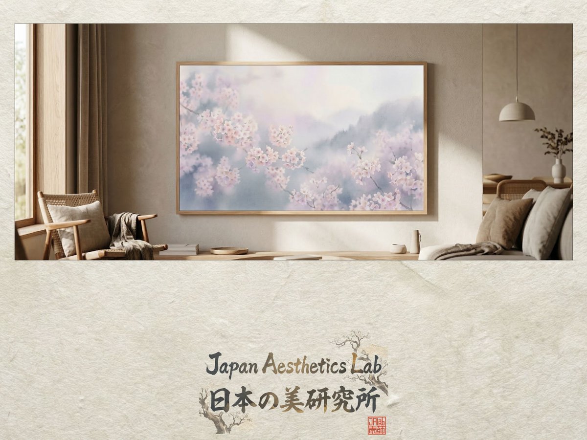 JALab_official's tweet photo. What do you feel?

[ THE STORY : Zen Verse ]
    Cherry in the mist
    Breathing air of ancient Japan
    Soft glow of the dawn

https://t.co/29RScuArFf

#Zen #JapaneseArt #Wallpaper #GooglePixel #iPhone #SamsungFrameTV #Minimalism #SmartHome #Aesthetic https://t.co/8vLXdqhWkI