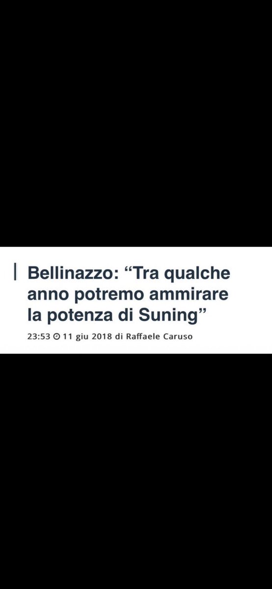 🚨 CLAMOROSO SUNING!

❓VOLETE SAPERE COSA C'ERA SOTTO

👇 LEGGETE, FONTI E DATI.

🔊 URLAVANO TRIONFANTI    “potenza di Suning”, 
 “Suning può comprare la Fiat” “Suning è un colosso mondiale” “tra qualche anno vedremo la loro forza”.

🚨 Oggi i numeri dicono altro:  
Suning è