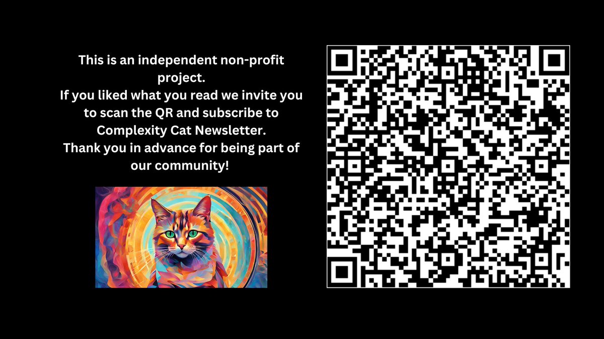 amahury0's tweet photo. Would you like to receive all our latest updates directly in your inbox? Subscribe to the #complexitycat newsletter and don't miss a single international event, special issue, or essay we publish! https://t.co/FuCBEDt3Ow