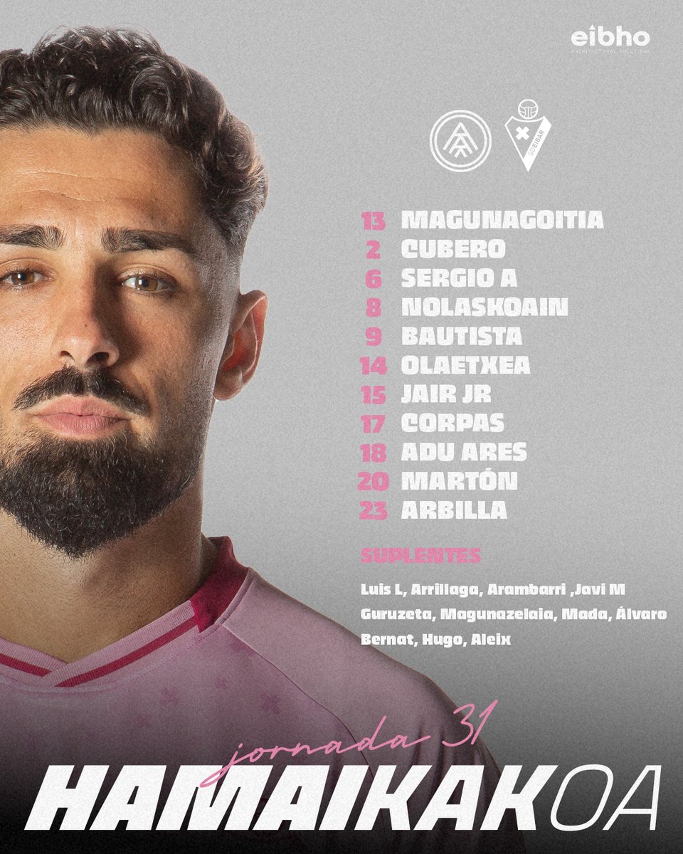 𝗛𝗔𝗨𝗫𝗘 𝗗𝗔 𝗠𝗢𝗠𝗘𝗡𝗧𝗨𝗔! 🩷

#AndorraEibar | #BetiArmaginak⚔️