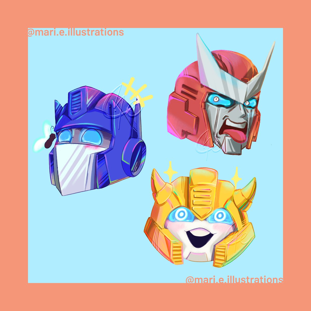 WetXplosion's tweet photo. Did not expect these became three of my best sellers. Like holy! Thank you! O⁠_⁠o

#digitalillustration #illustration #transformers #optimusprime #bumblebee https://t.co/RepDcL0frO