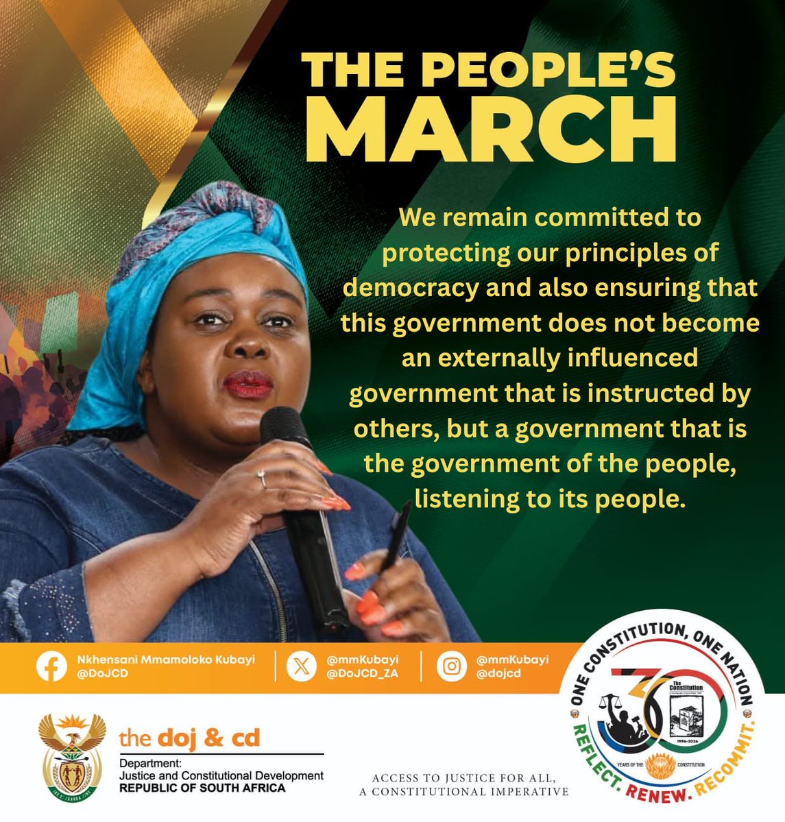 The DoJ & CD tweet media