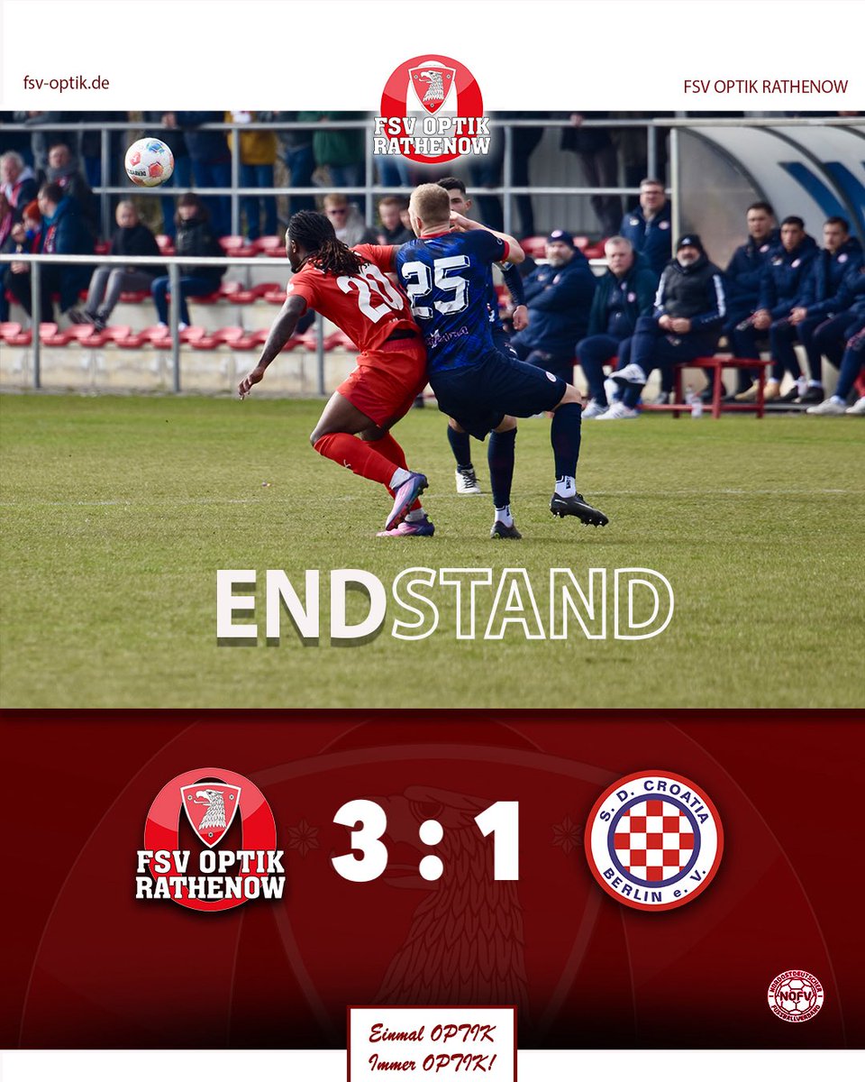 fsvoptik's tweet image. #Heimsieg gegen den @sdcroatiaberlin und die englische Woche vergoldet! Durch einen #Doppelpack von Yohji Koré und einem Elfer durch Luka Zdep holen wir die wichtigen #Punkte! Yeeeessss!