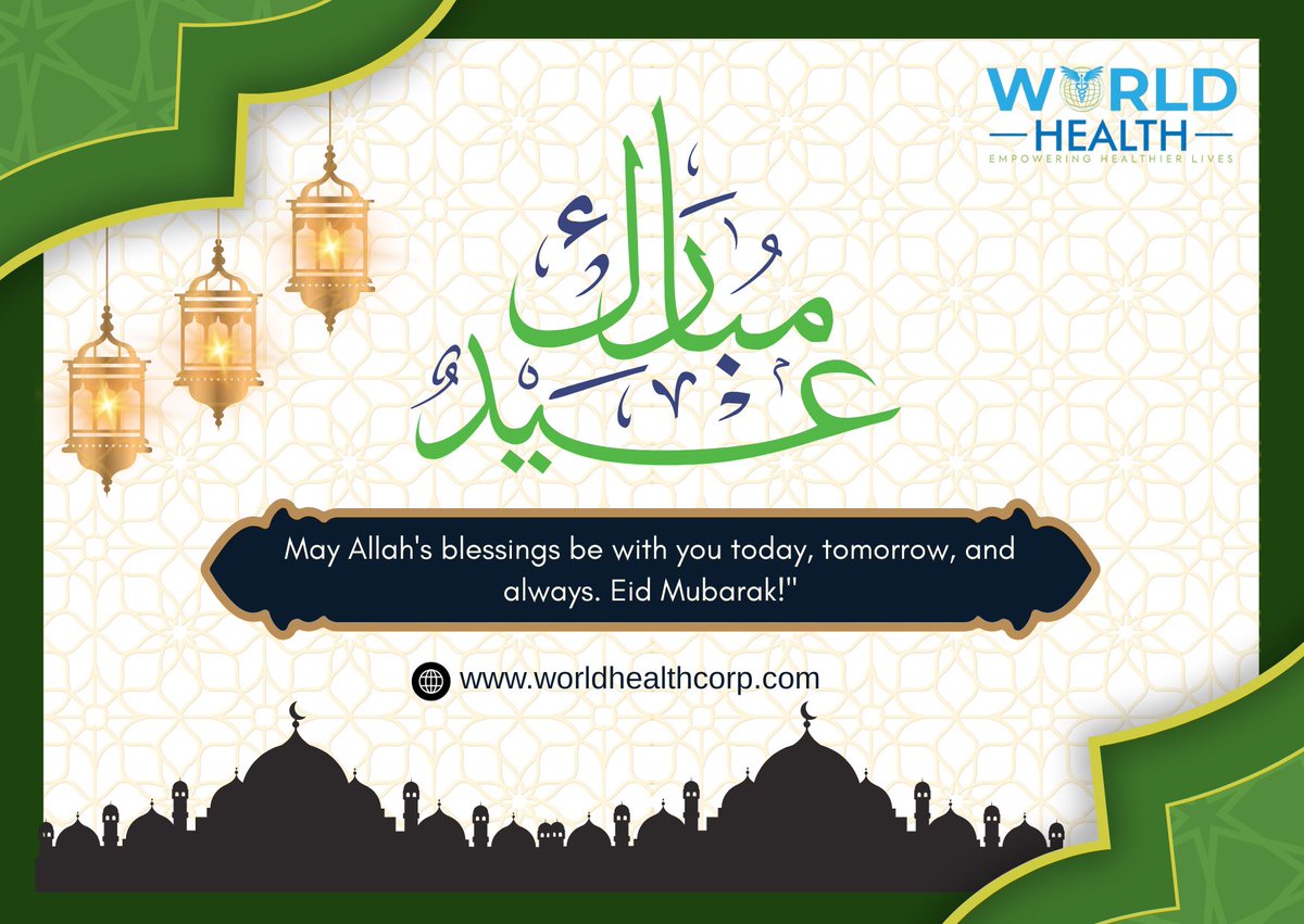 WorldHealthCorp's tweet photo. Happy Eid To Everyone.... https://t.co/ofaVg4wY46