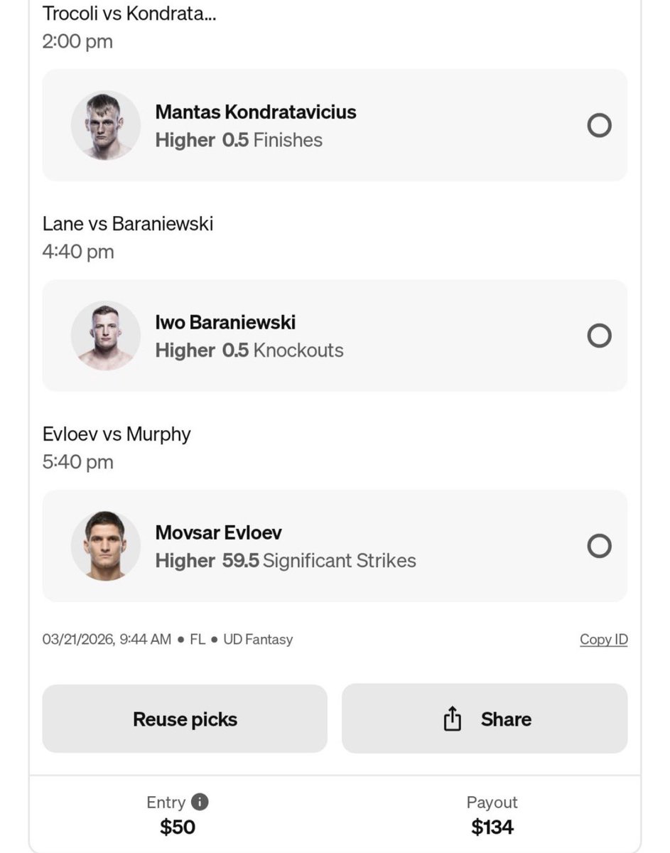 SixFigureSport's tweet photo. Two more UFC Fight night Evloev vs Murphy because why not! 

Let’s cash tn!💰

Join our discord for more picks! https://t.co/ny3kFrG74T