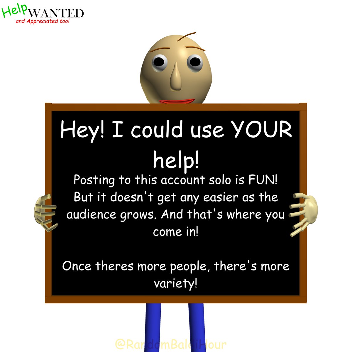 Random Baldi Renders Every OTHER Hour tweet media