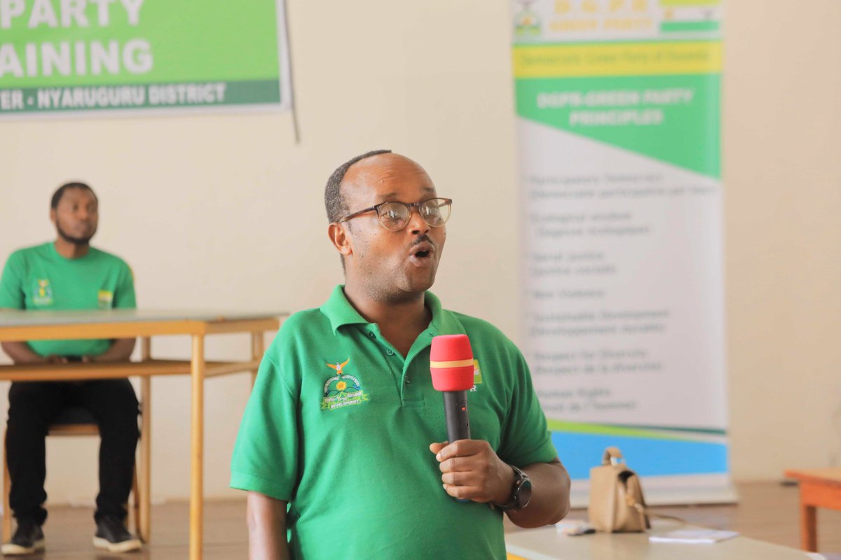 rubanda.rw/green-party-ya…
<a href="/DemGreenPartyRw/">Democratic Green Party of Rwanda 🇷🇼</a> 
<a href="/Drfrankhabineza/">Senator Dr.Frank Habineza</a>
<a href="/NyaruguruDistr/">Nyaruguru District</a>
<a href="/JeanClaudeNtez2/">Jean Claude Ntezimana</a>
<a href="/JayMurenzi/">Jean De Dieu Murenzi</a> 
<a href="/bwizanews/">Bwiza News</a>