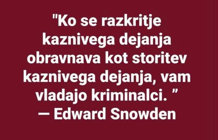 Stopimo skupaj in vržimo mafijo z oblasti. ✌️