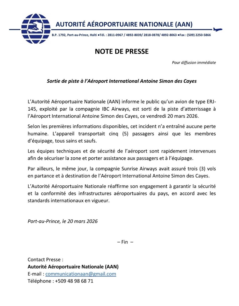 AANHaiti's tweet photo. @ibcair @OFNAC_Haiti @MTPTCE https://t.co/AhdcX1gEkz