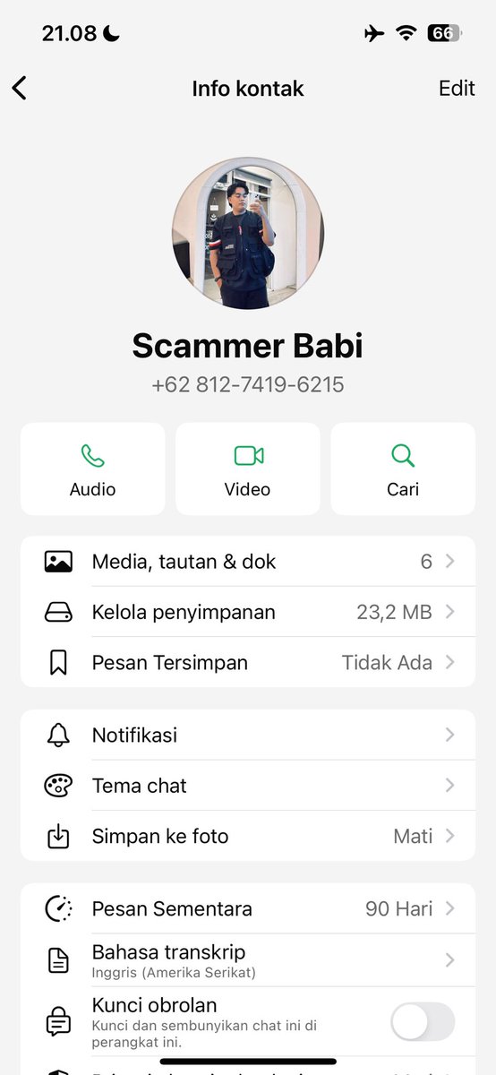 njell00's tweet photo. SCAMMER ⚠️

Aku jual akun roblox ku si buyer ini yg nyari rekber nya ternyata rekbernya scammer dan uang aku ditahan sama si rekbernya. Buyer sama sekali ga tanggung jawab jadi aku spill nomer buyer juga

+62 812-7419-6215 / 081274196215
+62 813-7087-0728 / 081370870728 https://t.co/xDaBeW8pXB