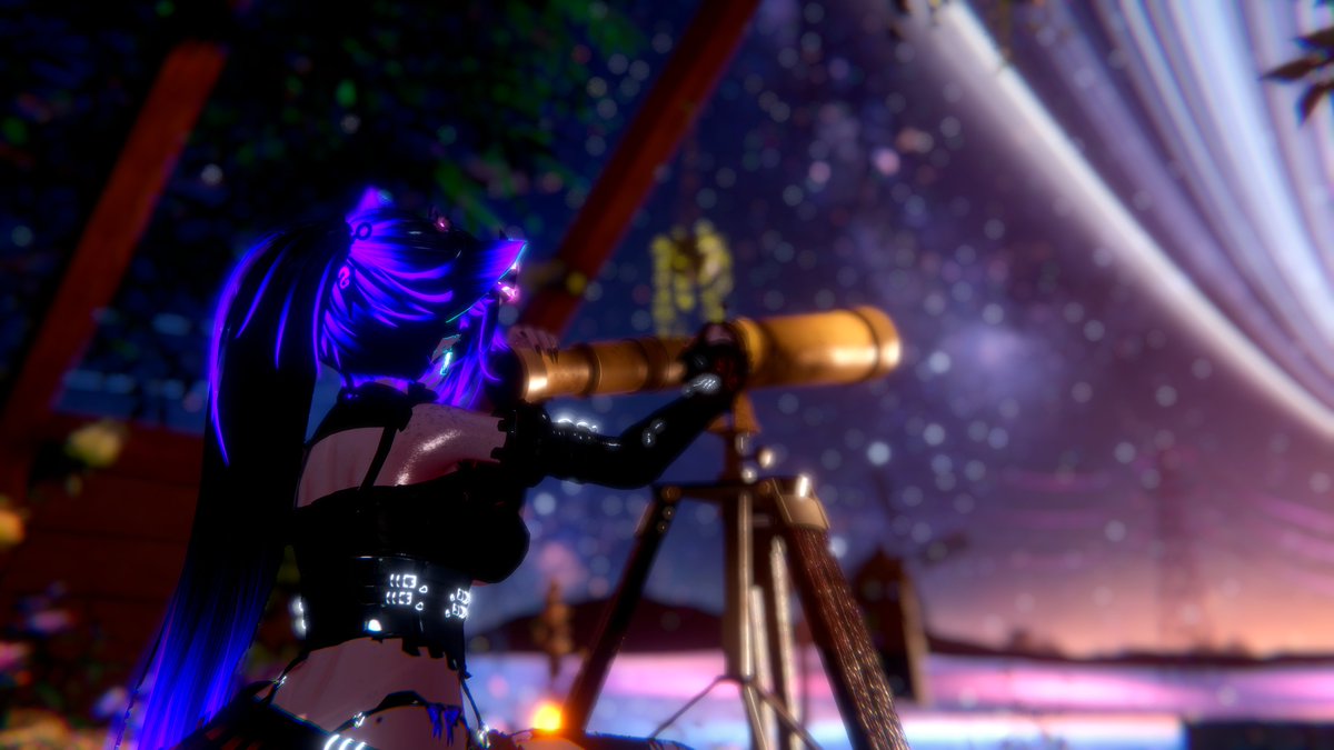 babe come look at the stars with me 
#VRChatPhotographer #vrchat