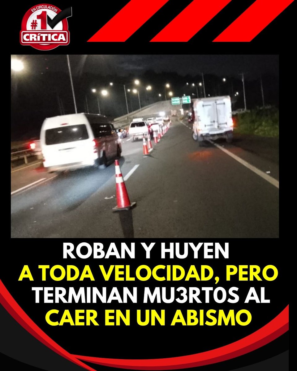 criticaenlinea's tweet photo. Huyen tras robo a toda velocidad y terminan muertos al caer en un abismo 
Todo comenzó con un asalto que, según los primeros reportes, terminó en una fuga a toda velocidad.
https://t.co/0w5U7SxsUs https://t.co/Y9krnsPjAi